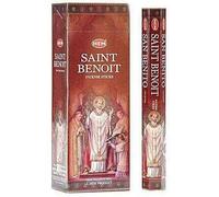 Encens Hem Saint Benoît - Lot de 100 bâtonnets d'encens Indiens - 5 Tubes de 20 bâtons