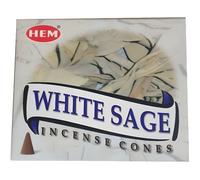 Encens HEM sauge blanche en cône