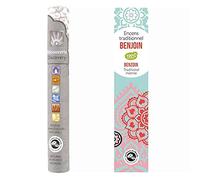 Encens indien Benjoin 20 bâtonnets + encens ayurvédique 14 bâtonnets Multicolore G