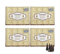 GOLOKA Encens Indien Bois de Santal - Lot de 4 boîtes de 10 cônes