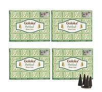GOLOKA Encens Indien Patchouli - Lot de 4 boîtes de 10 cônes