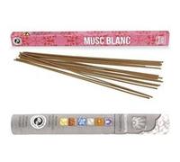 Encens japonais Musc blanc 12 bâtonnets + encens ayurvédique 14 bâtonnets Multicolore G