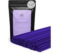 Encens Lavande - 100 Batonnets Naturels Relaxants - Encens Baton Naturel Non Toxique pour Sommeil, Méditation, Yoga, Relaxation & Cadeau Aromathérapie