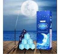 Encens Lune - 1 Tube de 20 Bâtons | Parfum Mystique et Relaxant | Idéal pour Méditation, Yoga, Aromathérapie | Longue durée | Parfum intense et enveloppant
