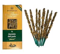 Encens Mini Palo Santo Buena Onda Jasmin du pays Aromanza Argentine - 8 Sahumeriens 40 min - Plaisir HOSTENATURA