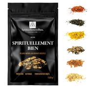 Encens Naturel - Bonheur - Purification - Protection - Protection pour Fumigation Brule Parfum ou encensoir (Purification Sauge+ Palo Santo + Storax, 100 GR)