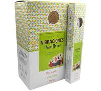 Encens Naturel Vijayshree Positive Vibes - Optimisme et santé à Tous Les Niveaux - 12 Paquets de 25 g