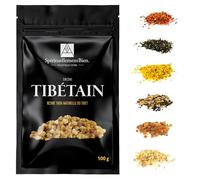 Encens Parfumés aux huiles essentielles Naturelles Tibetain résine parfumées & Authentique en Grain 100 GR pour Fumigation Brule Parfum ou Encensoir Méditation, Purification et Harmonie