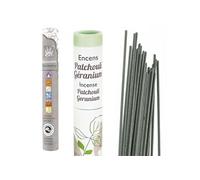 Encens Patchouli-Geranium 30 bâtonnets + encens ayurvédique 14 bâtonnets