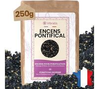 Encens Pontifical en Grain 250g Puissant pour Purification et Protection, Élève Le Niveau Vibratoire, Aide à se Connecter à sa Part Divine
