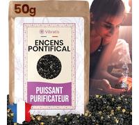 Encens Pontifical en Grain 50g Qualité A++ | Puissant pour Purification, Protection, Élévation du Niveau Vibratoire | Connexion à sa Part Divine | Encens d'Église