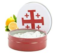 Encens Religieux Fragrance Citron 30g en Grains avec boîte métallique - Encens en Grains - Culte Chrétien en