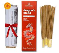 Encens Sang de Dragon Peru - (80 Encens Baton) Naturel sans Charbon encens, fabriqués à partir de Fleurs recyclées | Encens de Protection à l'odeur Douce, épicée et ambrée