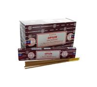 Encens Satya Opium - 12 boites de 15 grammes - environ 180 Bâtonnets