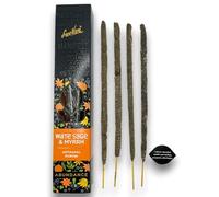 Encens Sauge Blanche et Myrrhe Abondance Manifest Sree Vani Sauge Blanche & Myrrhe Abondance - Encens Artisan - 4 bâtons épais HOSTENATURA
