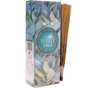 Divine Encens à la Sauge Blanche, lot de 6 paquets de 20 bâtonnets d'encens, Boîte de 120 bâtonnets