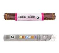 Encens tibétain Prière 35 bâtonnets + encens ayurvédique 14 bâtonnets Multicolore