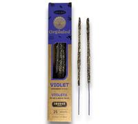 Encens Ullas de Violeta - Violet - Fait à la main - 25g - Fabriqué en Inde - 100% Naturel - Encens ULLAS Bio - HOSTENATURA