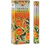 Encens vanilla orange - 6 boites x 20 pieces Inde Original HEM