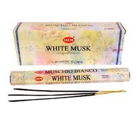 Encens - White Musk -, 6 boîtes x 20 pièces, Inde Original, HEM