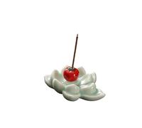 Encensoir Cascade Bâtonnet d'encens, Porte-encens, Plateau, décoration d'intérieur, de Bureau, en Forme cœur Lotus, Artisanat céramique Brûleur Cascade D'encens