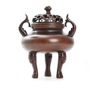 Encensoir Cascade Brûleur D'encens en Bois De Santal D'intérieur Créatif Cuivre Pur, Ornements Décoratifs Antiques Brûleur Cascade D'encens