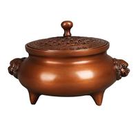 Encensoir Cascade Brûleur d'encens en cuivre, Plateau Bois de Santal, brûleur d'aromathérapie, Fournitures for Salon thé et étude Brûleur Cascade D'encens