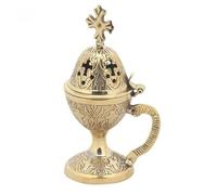 Encensoir en Bronze culte chrétien orthodoxe Grecque pour la liturgie, brûleur à encens (78-b)