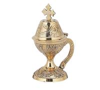 Encensoir en Bronze culte chrétien orthodoxe Grecque pour la liturgie, brûleur à encens (8599b)