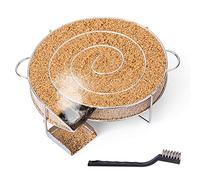 Encham Générateur de Fumée Froide en Acier Inoxydable Fumoir Viande et Poisson avec Brosse Nettoyage Serpentin pour Fumoir pour Grille Barbecue - Rond