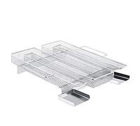 Encham Générateur de Fumée Froide en Acier Inoxydable Fumoir Viande et Poisson avec Brosse Nettoyage Serpentin pour Fumoir pour Grille Barbecue - Carrée