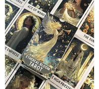 [Enchanted Bloom] Tarot, Jeu de Cartes Tarot Waite Éthéré, Ensemble Complet de 78 Cartes pour Débutants et Novices, Traditionnel et Universel 78 imagesPapetier