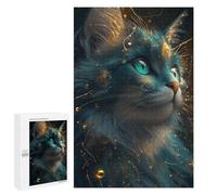 Enchanted Celestial Cat Artwork Puzzle 1000 Pièces Educa Jouet en Bois Cadeau Unique Décoration Intérieure Jeu Éducatif Challenge Toy Adultes Et Enfants À Partir De 14 Ans 1000 PCS