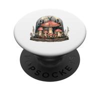 Enchanted Champignon Forêt Cloche Pot Fungi Art PopSockets PopGrip Adhésif