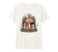 Enchanted Champignon Forêt Cloche Pot Fungi Art T-Shirt Haut de Gamme