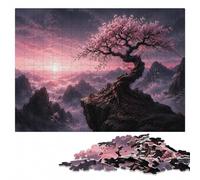 Enchanted Cherry Blossom Tree by River Puzzle en Bois, 1000 pièces | À la maison : Cadeau puzzle: détails du motif visibles pour avancer zone par zone en intérieur.