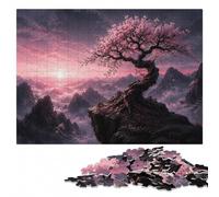 Enchanted Cherry Blossom Tree by River Puzzle en Bois, 500 pièces | Un loisir manuel à la maison: un loisir seul ou à plusieurs pendant le temps libre.