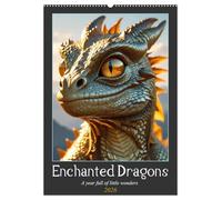 Enchanted Dragons: A year full of little wonders (Wall Calendar 2026 DIN A2 portrait), CALVENDO 12 Month Wall Calendar: Immerse yourself in the ... brought to life by the latest AI technology.