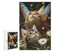 Enchanted Fairy Kittens Puzzle 1000 Pièces Educa Jouet en Bois Cadeau Unique Décoration Intérieure Jeu Éducatif Challenge Toy Adultes Et Enfants À Partir De 14 Ans 1000 PCS