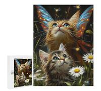 Enchanted Fairy Kittens Puzzle 500 Pièces Educa Jouet en Bois Cadeau Unique Décoration Intérieure Jeu Éducatif Challenge Toy Adultes Et Enfants À Partir De 14 Ans 500 PCS