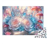 Enchanted Fairy Tale Crown Puzzles 1000 Pièces Cadeau Unique Jeu Éducatif Défi Jouet À De Qualité Supérieure Peinture Art pour Adultes Et Enfants 52x38cm/1000pcs