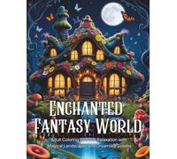 Enchanted Fantasy World: Adult Coloring Book for Relaxation with Magical Landscapes and Dreamlike Scenes