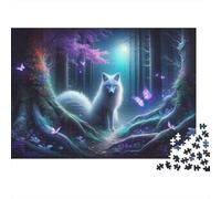 Enchanted Forest Fox-1 Puzzle 1000 Pièces Cadeau Unique Jeu Éducatif Défi Jouet À De Qualité Supérieure Peinture Art pour Adultes Et Enfants À Partir De 14 Ans 70x50cm/1000pcs