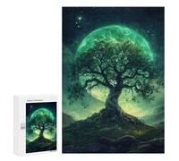 Enchanted Forest Moonlit Night Puzzle 1000 Pièces Educa Jouet en Bois Cadeau Unique Décoration Intérieure Jeu Éducatif Challenge Toy Adultes Et Enfants À Partir De 14 Ans 300 PCS