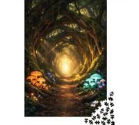 Enchanted Forest Path with Glowing Mushrooms Puzzle, 1000 pièces