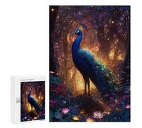 Enchanted Forest Peacock-2 Puzzle 1000 Pièces Educa Jouet en Bois Cadeau Unique Décoration Intérieure Jeu Éducatif Challenge Toy Adultes Et Enfants À Partir De 14 Ans 300 PCS