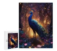 Enchanted Forest Peacock-2 Puzzle 1000 Pièces Educa Jouet en Bois Cadeau Unique Décoration Intérieure Jeu Éducatif Challenge Toy Adultes Et Enfants À Partir De 14 Ans 500 PCS