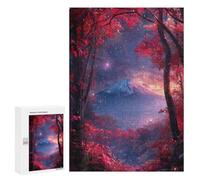 Enchanted Forest with Mountain View Puzzle 1000 Pièces Educa Jouet en Bois Cadeau Unique Décoration Intérieure Jeu Éducatif Challenge Toy Adultes Et Enfants À Partir De 14 Ans 300 PCS