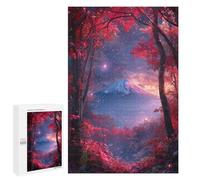 Enchanted Forest with Mountain View Puzzle 1000 Pièces Educa Jouet en Bois Cadeau Unique Décoration Intérieure Jeu Éducatif Challenge Toy Adultes Et Enfants À Partir De 14 Ans 1000 PCS