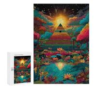 Enchanted Garden with Pyramid Puzzle 1000 Pièces Educa Jouet en Bois Cadeau Unique Décoration Intérieure Jeu Éducatif Challenge Toy Adultes Et Enfants À Partir De 14 Ans 300 PCS